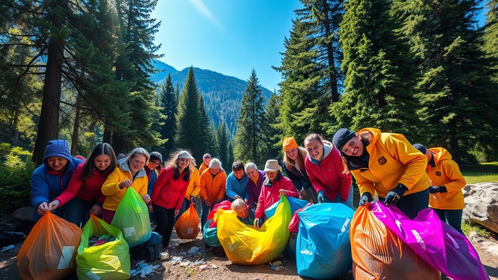 organize mountain cleanup events