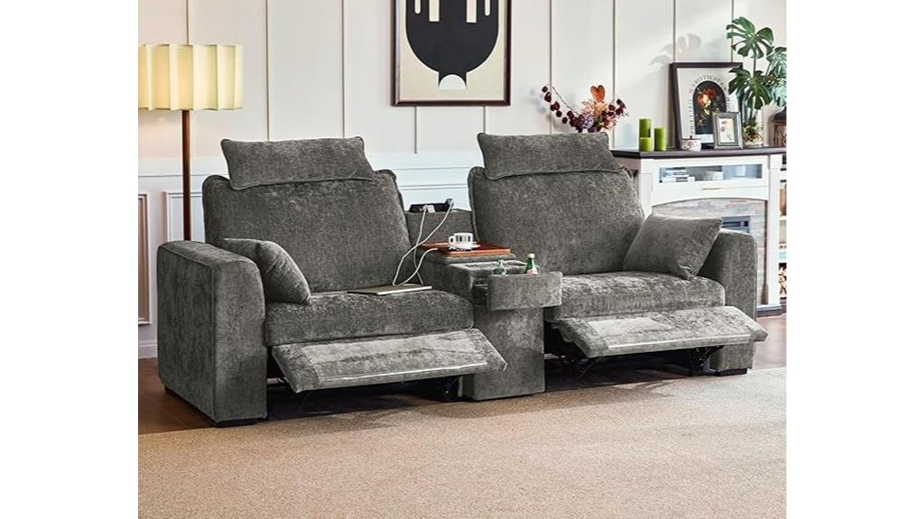 oversized power reclining sectional