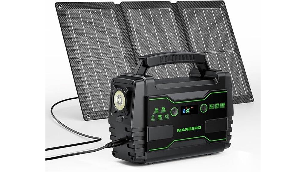 portable 155wh solar generator