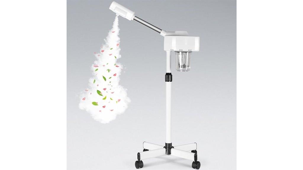 portable facial steamer on wheels