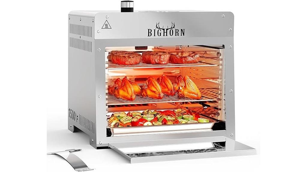 portable infrared propane grill