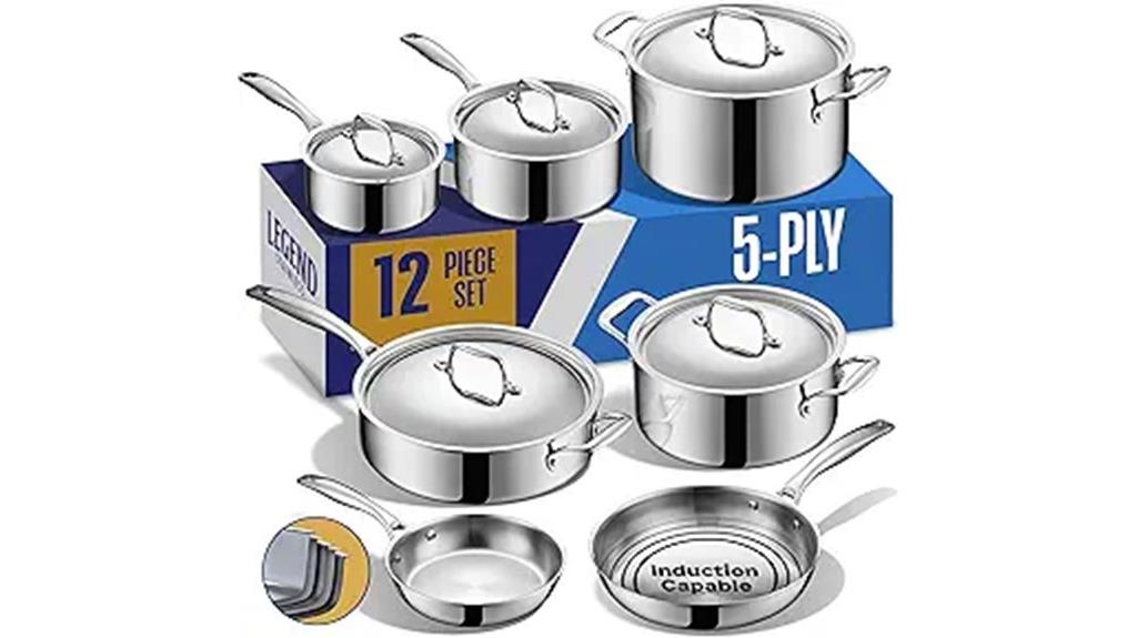 premium 12 piece stainless steel