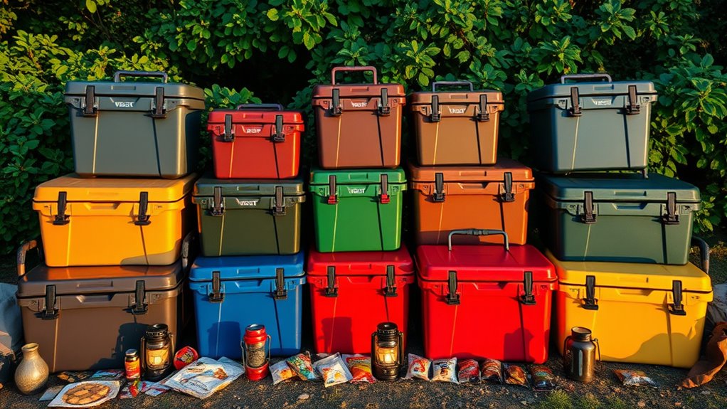 premium camping cooler selections