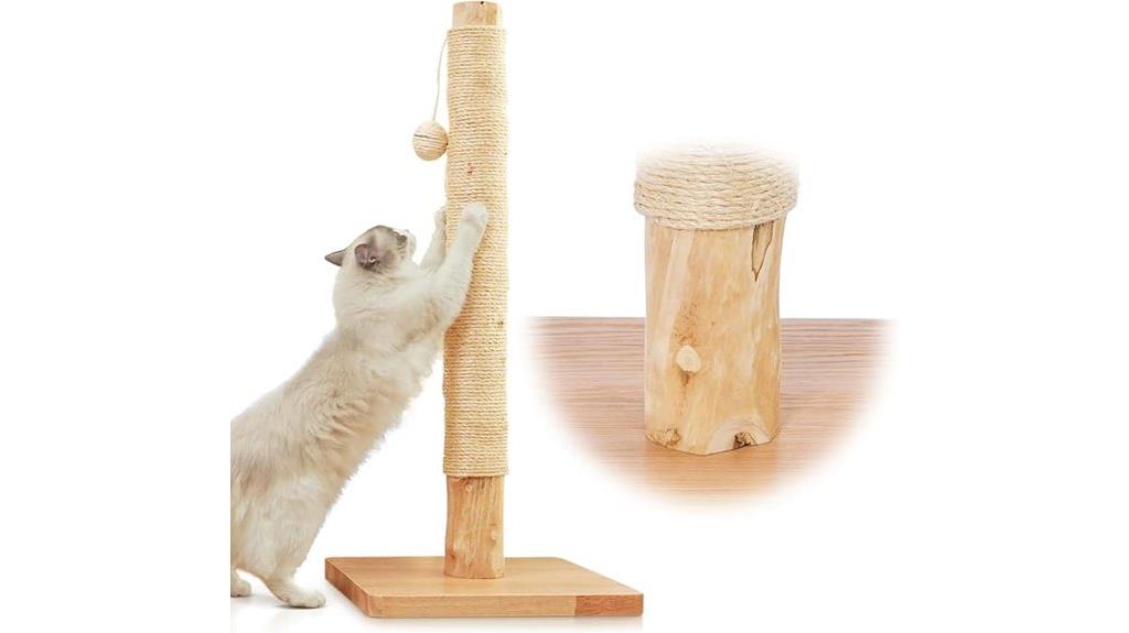 premium pear wood cat scratcher