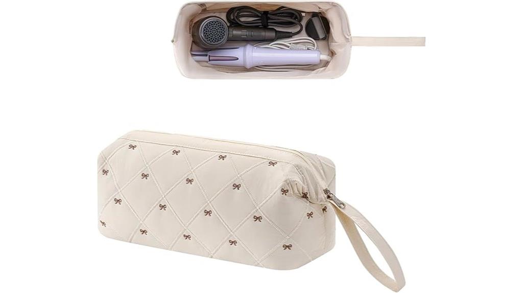 quilted hair tool bag