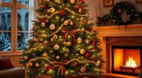 realistic pre lit christmas trees