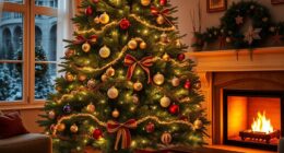 realistic pre lit christmas trees