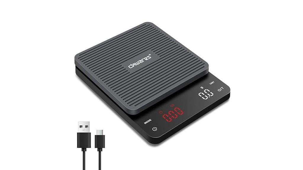 rechargeable coffee scale