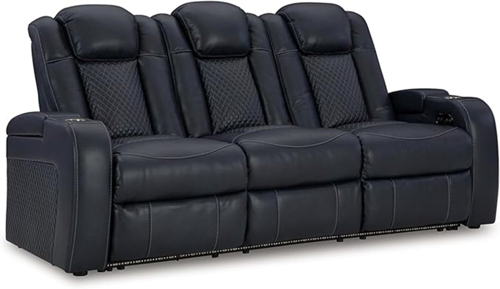 reclining sofa with usb