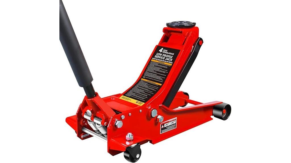 red 4 ton low profile jack