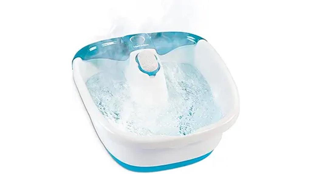 relaxing bubbling foot spa