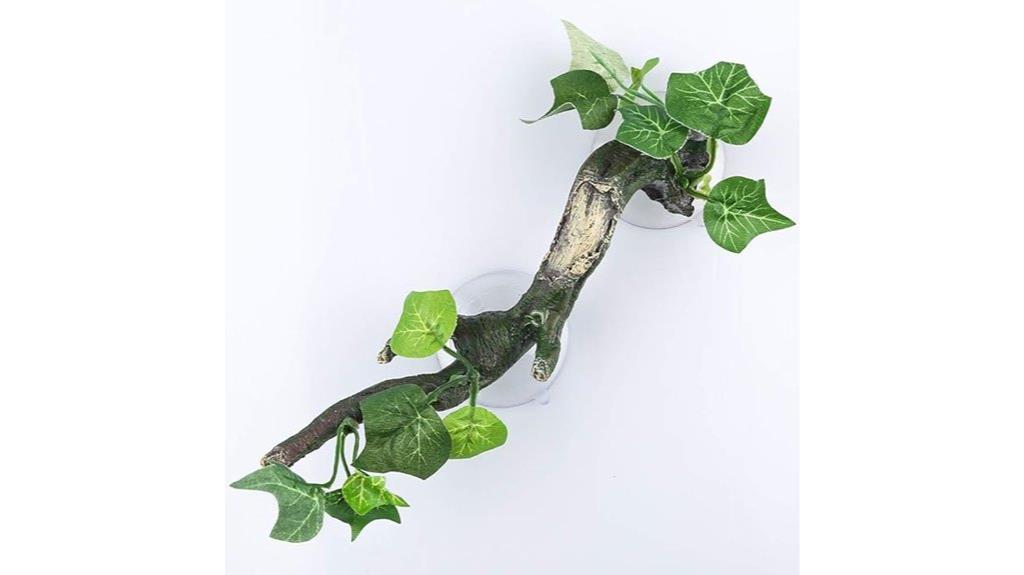 reptile corner plant decor