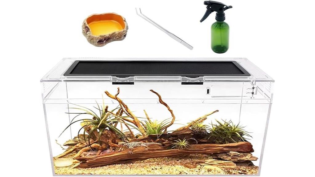 reptile tank dimensions set