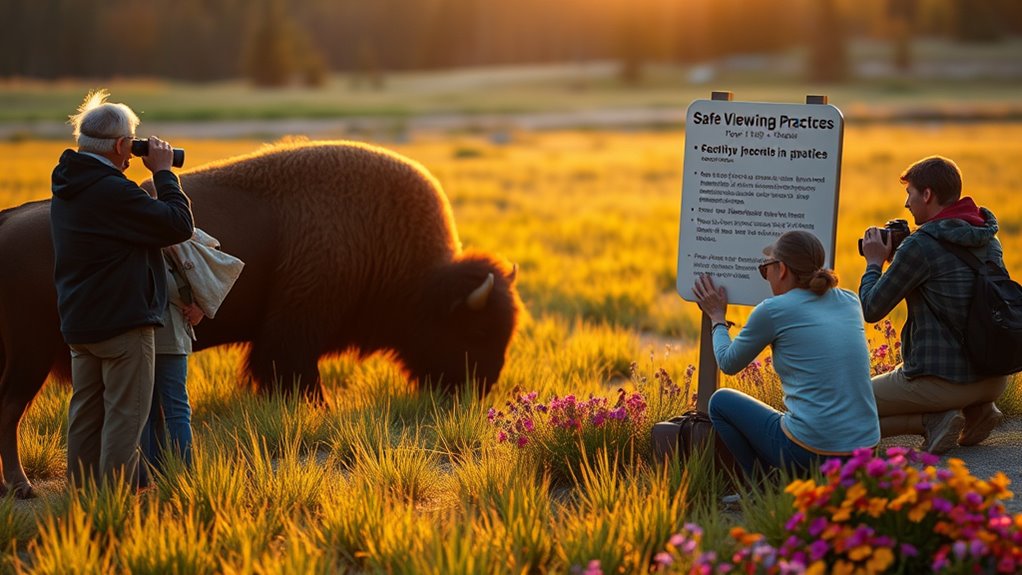 respect wildlife maintain distance