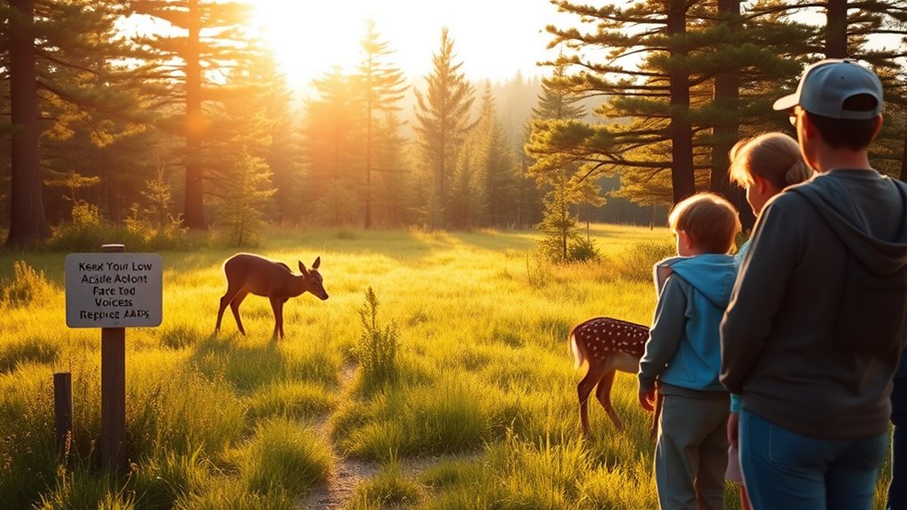 respect wildlife observe quietly