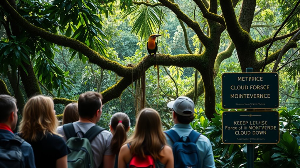 respect wildlife stay silent