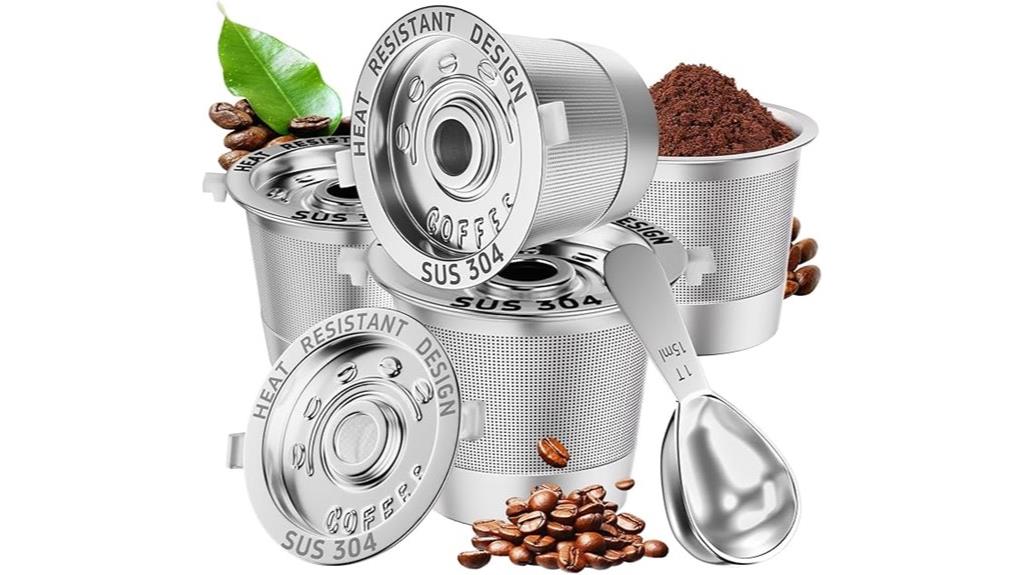 reusable coffee pods set