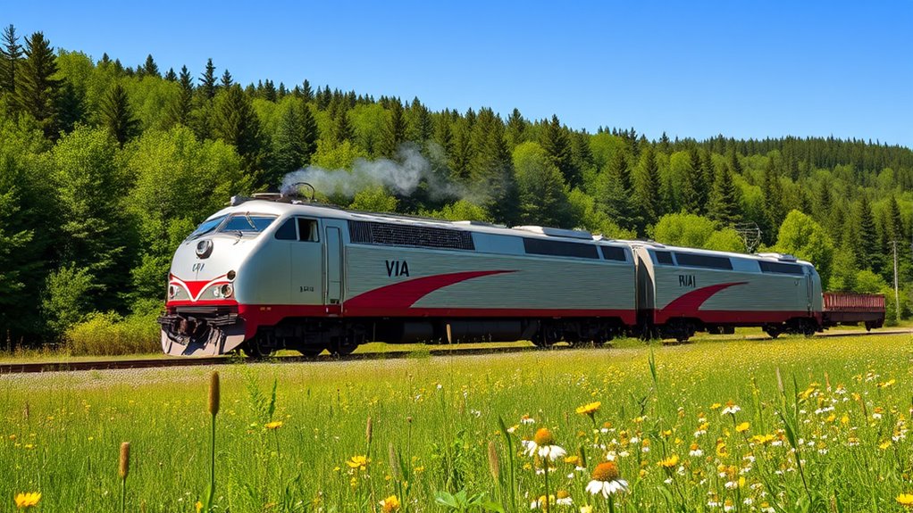 scenic sustainable canadian train journey
