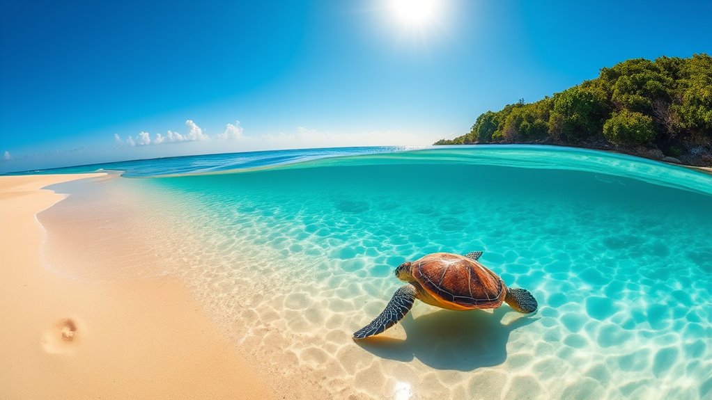 sea turtles nest on beaches