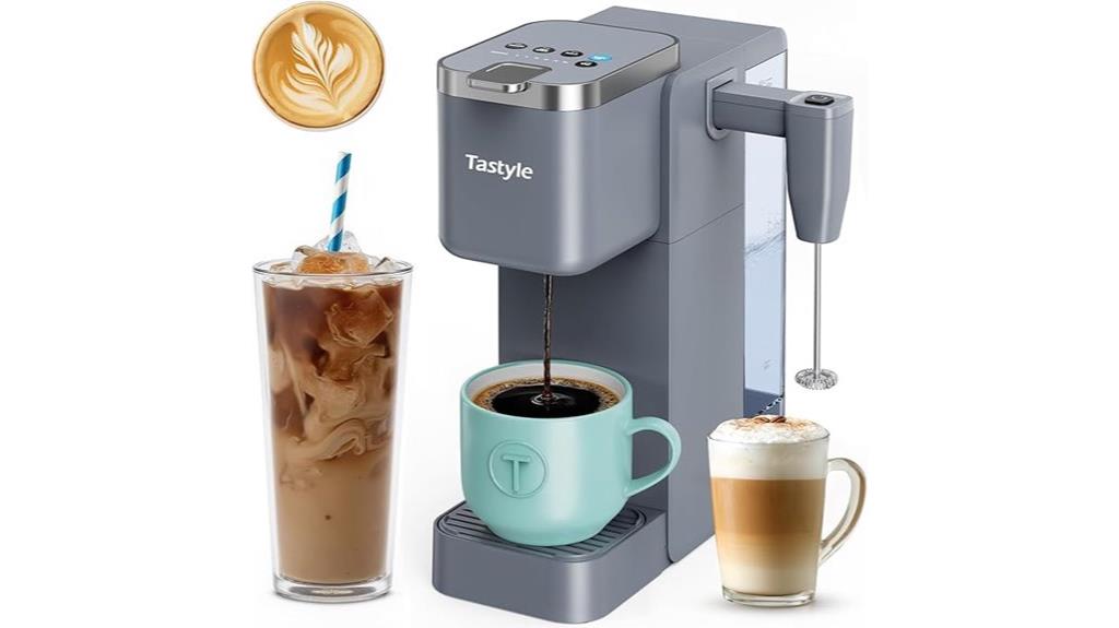 single serve with milk frother