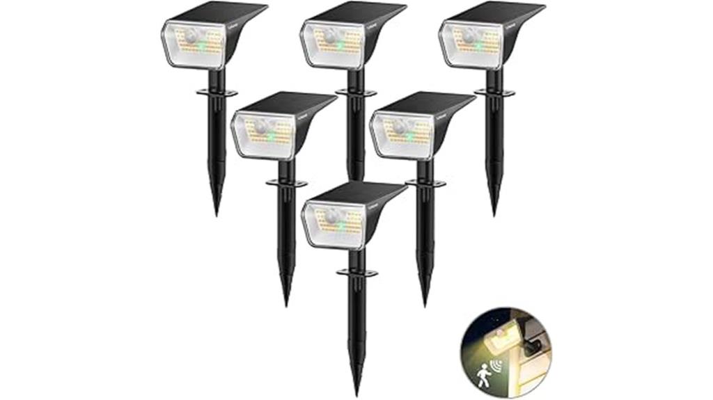 six pack solar lights