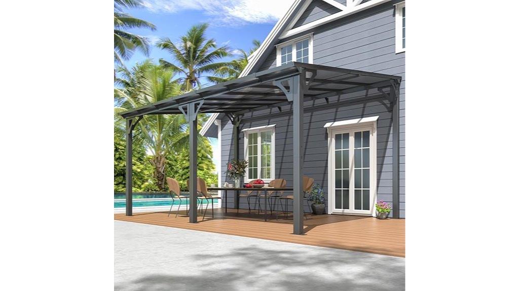 small backyard shade structure