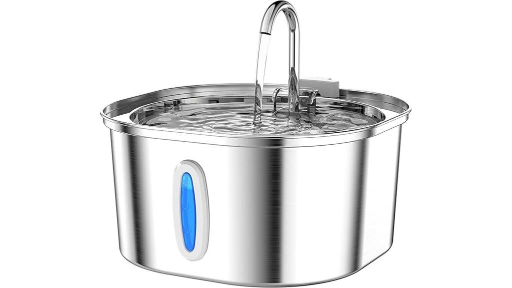 stainless steel cat fountain