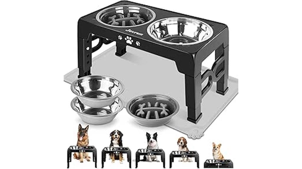 stainless steel elevated dog bowls
