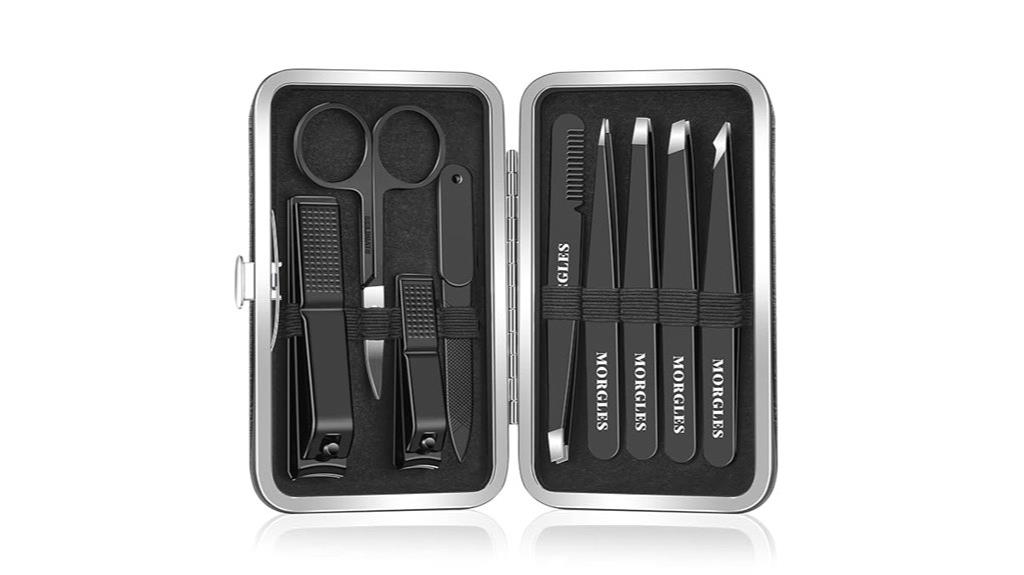 stainless steel grooming kit