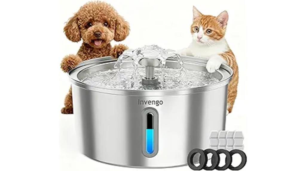 stainless steel pet fountain