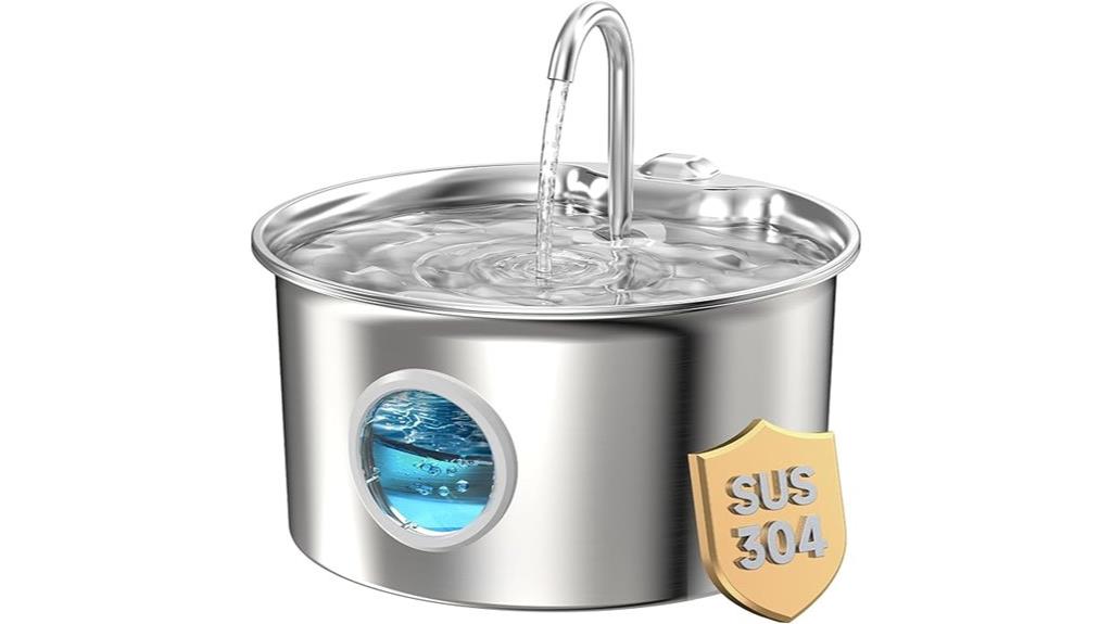 stainless steel pet fountain