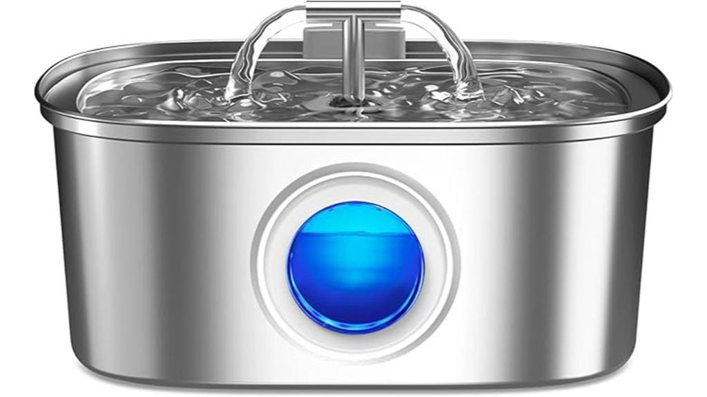 stainless steel pet fountain