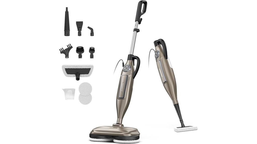 steam mop with rotating pads