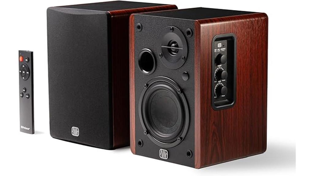 studio monitor bookshelf speakers