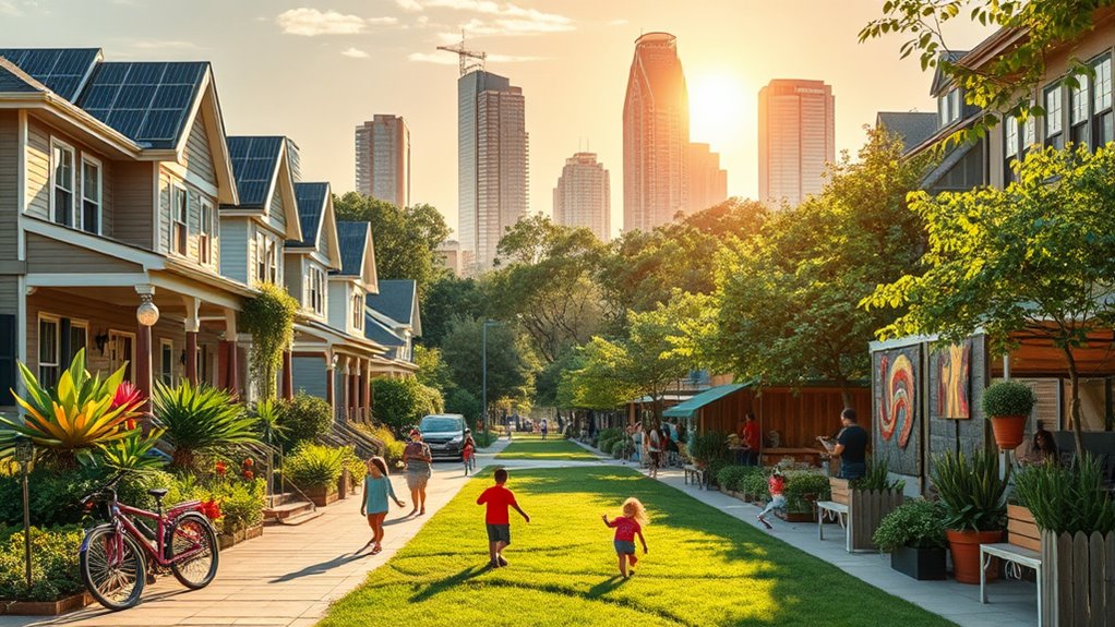 sustainable community oriented urban living