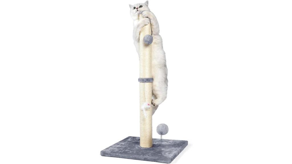 tall plush cat post