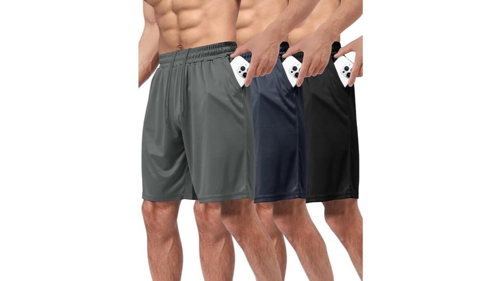 three pack men s basketball shorts