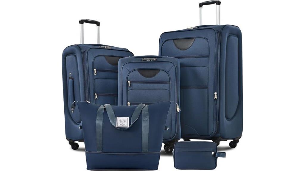 three piece spinner luggage