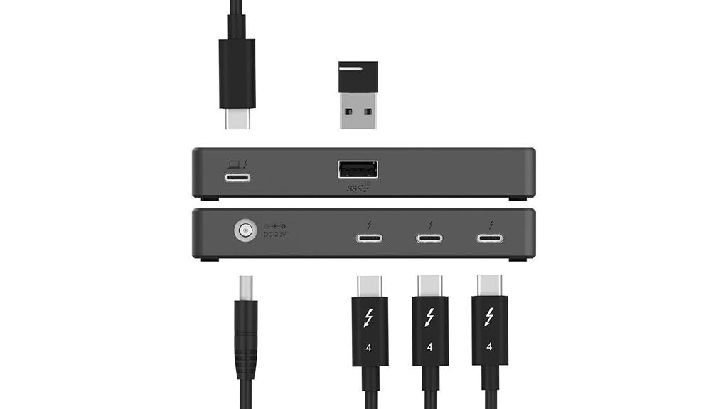 thunderbolt 4 hub with charging