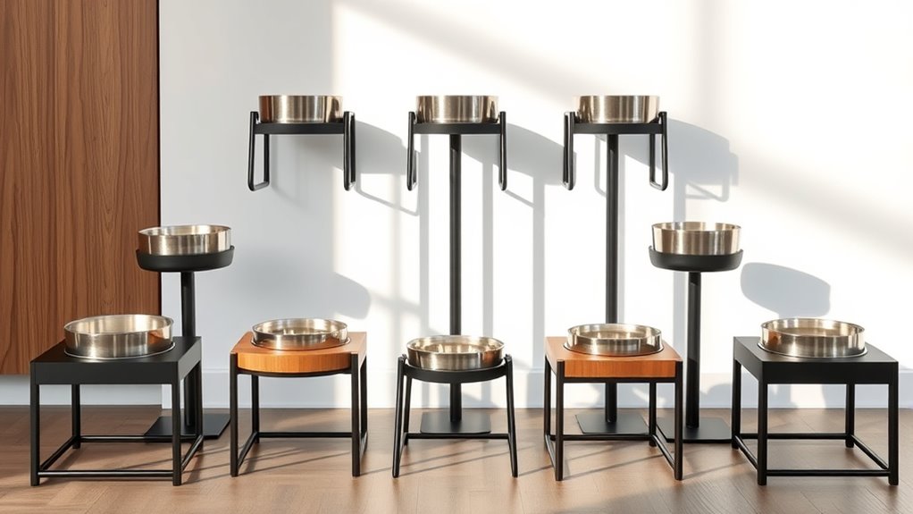 top adjustable pet bowl stands