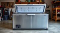top garage chest freezers