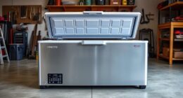 top garage chest freezers