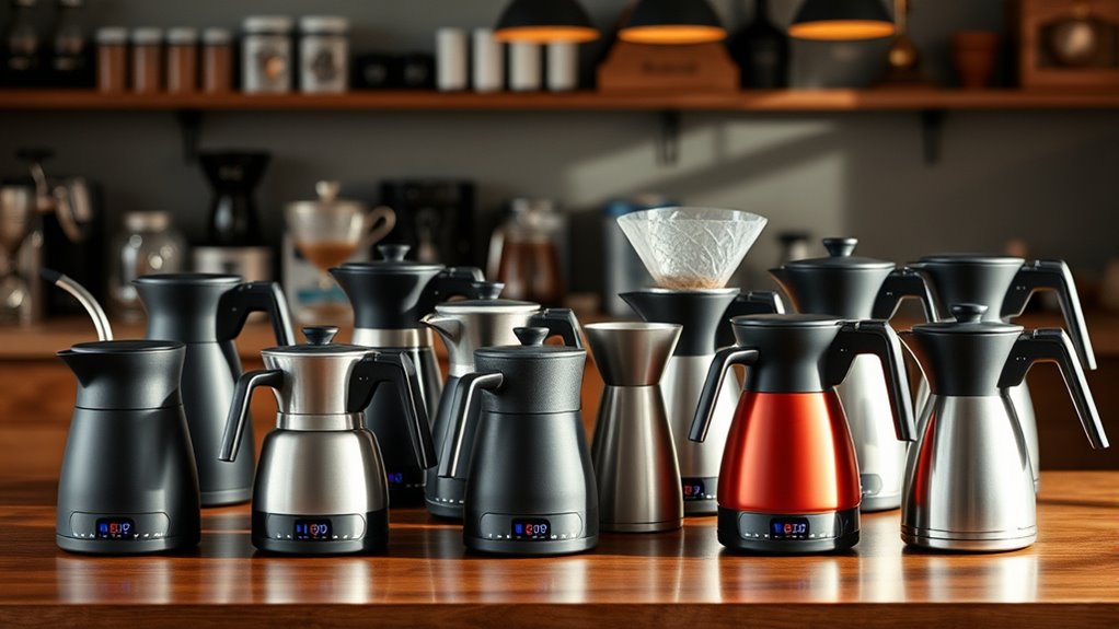 top pour over kettles