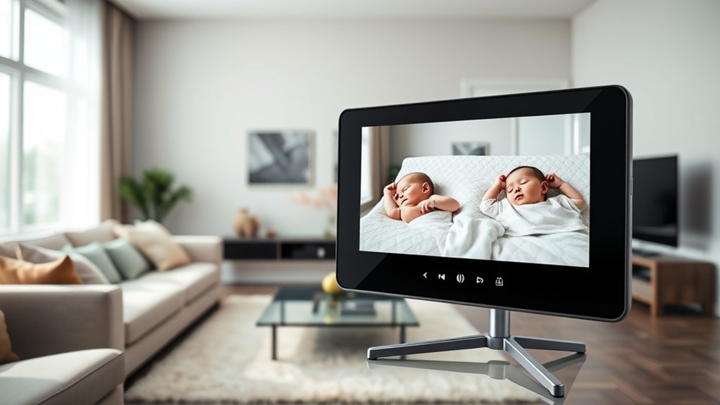 top split screen baby monitors