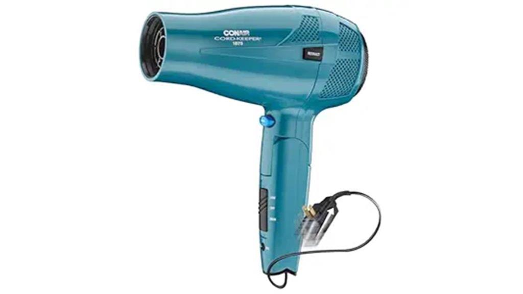 travel hair dryer with cord storage