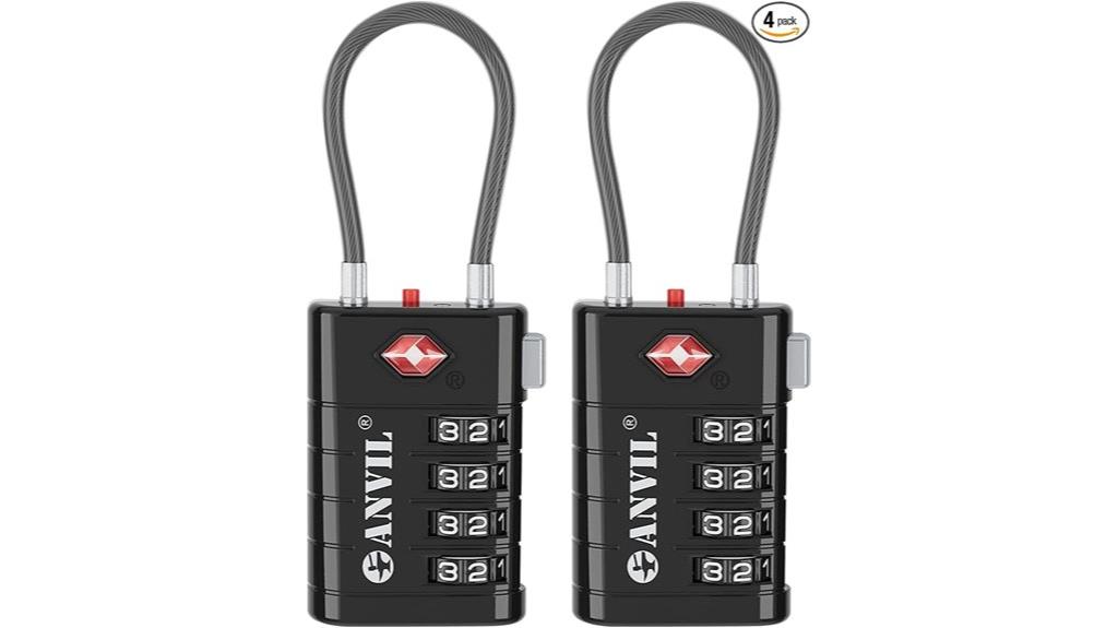 tsa approved luggage locks