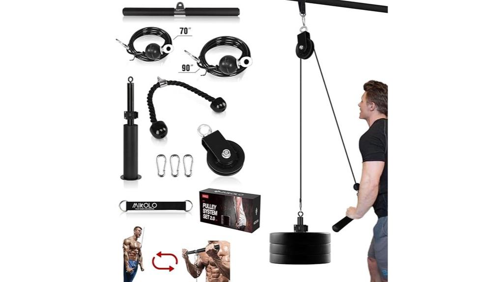 upgraded pulley workout system
