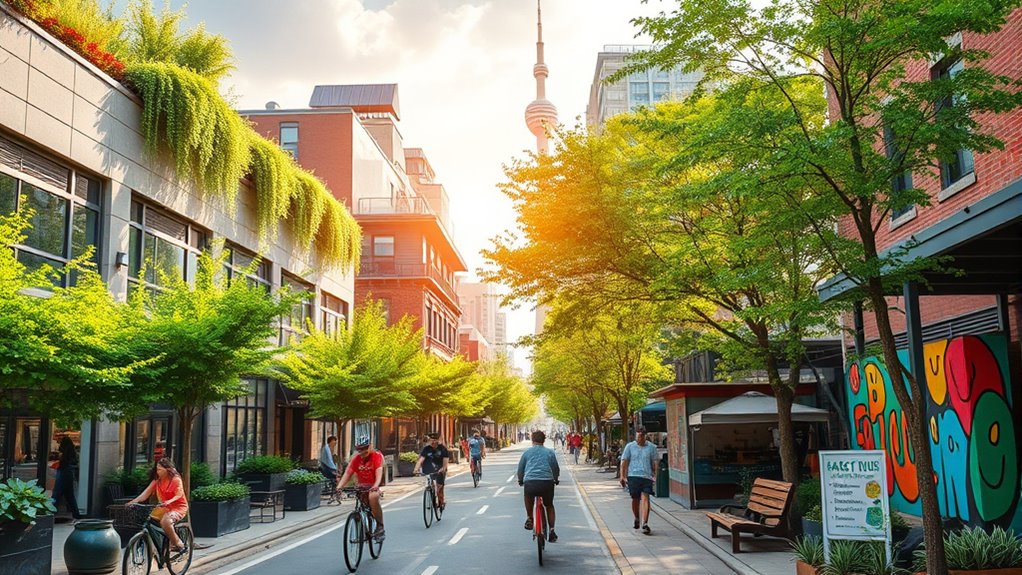 urban farming and green transportation