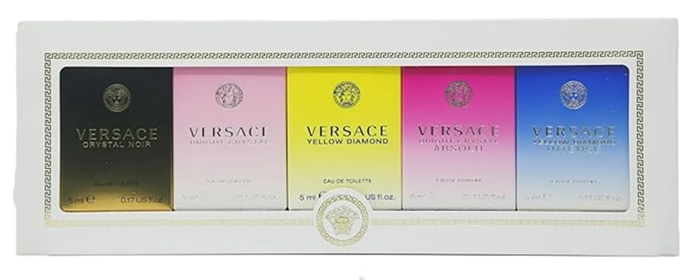 versace women s 5 piece fragrance set