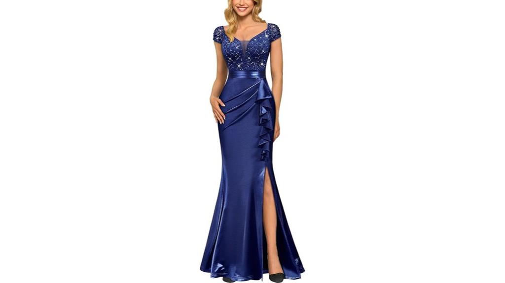 vintage v neck maxi dress